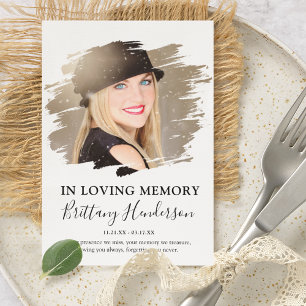 Ter liefdevolle herinnering Fotobord voor overle Bedankkaart