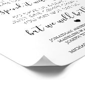 Ter liefdevolle herinnering Hemel Gedicht Trouw He Poster (Hoek)