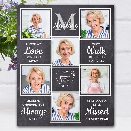 Ter liefdevolle herinnering Herdenking 6 Foto Herd Fotoplaat