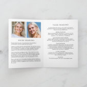 Ter liefdevolle herinnering Moderne uitvaartkaart  Programma (Binnen)