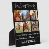 Ter liefdevolle herinnering Persoonlijk huisdier-h Fotoplaat (Zijkant)