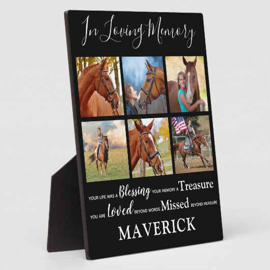 Ter liefdevolle herinnering Persoonlijk huisdier-h Fotoplaat (Zijkant)