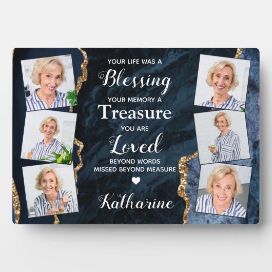 Ter liefdevolle herinnering Persoonlijk memoriam m Fotoplaat (voorkant)