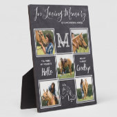 Ter liefdevolle herinnering Persoonlijk paardenged Fotoplaat (Zijkant)