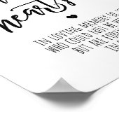 Ter liefdevolle herinnering - voor altijd in ons h poster (Hoek)