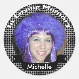 Ter nagedachtenis aan Black Weave foto Stickers