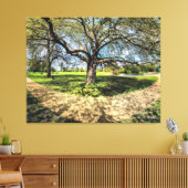 Ter nagedachtenis aan een Plane Tree, Godmancheste Canvas Afdruk (Insitu (Woonkamer))