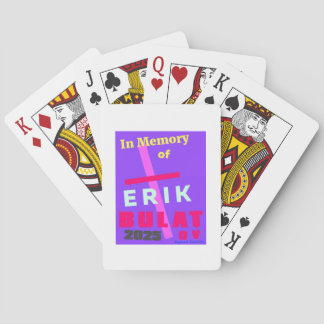 Ter nagedachtenis aan Erik Bulatov Pokerkaarten