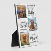 Ter nagedachtenis aan huisdier-herdenking hond fot fotoplaat (Zijkant)