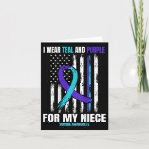 Ter nagedachtenis aan mijn nichtje Zelfmoordbewust Kaart