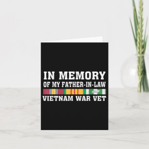 Ter nagedachtenis aan mijn schoonvader Vietnam-vet Kaart