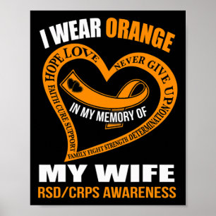 Ter nagedachtenis aan mijn vrouw RSDCRPS bewustzij Poster