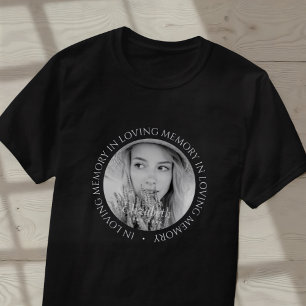 Ter nagedachtenis Eenvoudig Modern Aangepaste Foto T-shirt