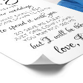 Ter nagedachtenis Foto Hemel Trouwherdenking Poster (Hoek)