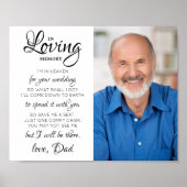 Ter nagedachtenis Foto Hemel Trouwherdenking Poster (Voorkant)