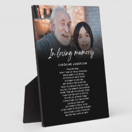 Ter nagedachtenis Herdenkingsfoto Eigen tekst Fotoplaat