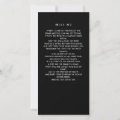 Ter nagedachtenis Moderne memoriam foto bladwijzer (Achterkant)