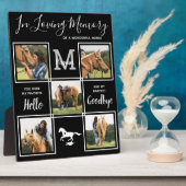 Ter nagedachtenis Persoonlijk huisdier Paard Herde Fotoplaat (Zijkant)