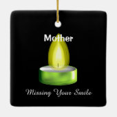 ter nagedachtenis van een geliefde keramisch ornament (Achterkant)