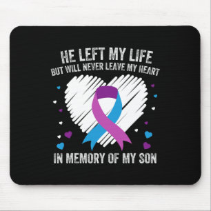 Ter nagedachtenis van mijn liefdevolle zoon zelfmo muismat