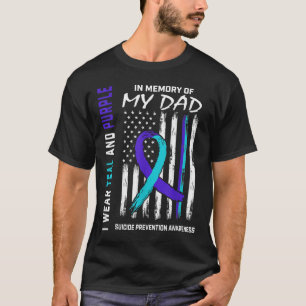 Ter nagedachtenis van papa's zelfmoordpreventie t-shirt