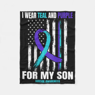 Ter nagedachtenis van Son Suicide Awareness Vlag T Fleece Deken