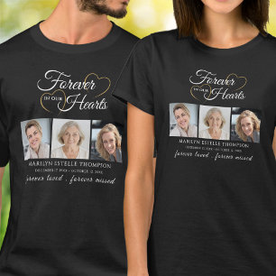 Ter nagedachtenis voor altijd in onze harten 3 fot t-shirt