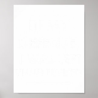 Ter Verdediging Alleen Gelaten Poster