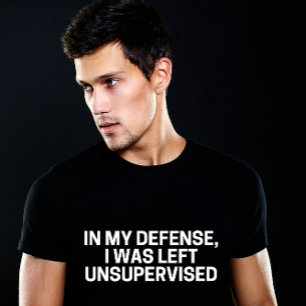 TER VERDEDIGING, IK WERD ZONDER TOEZICHT GELATEN Tri-Blend SHIRT