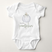 TERA Cute Sage Green Floral Little Pumpkin Romper (Voorkant)