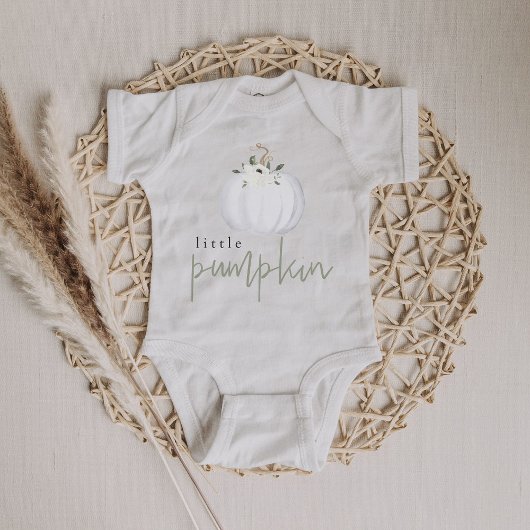 TERA Cute Sage Green Floral Little Pumpkin Romper