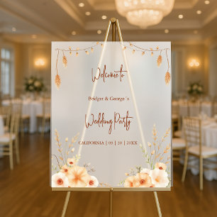 Teracotta botanique rustique mariage couronne de b