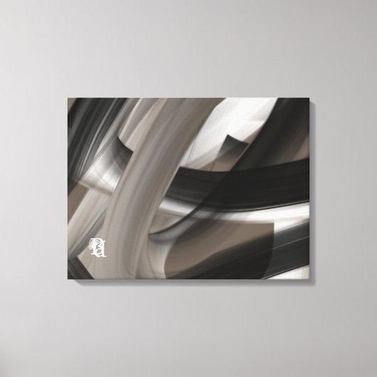 Tera's zachte fluistertrend abstracte kunst canvas afdruk (Voorkant)