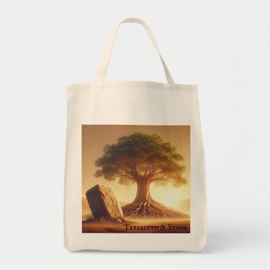 Terebinth & Stone Christelijke Canvas tas (Voorkant)