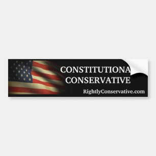 TerechtConservative.com CONSTITUTIONAL CONSERVATIV Bumpersticker