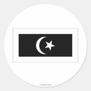 Terengganu vlag ronde sticker