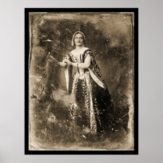 Teresa Truffi Daguerreotype 1848 Poster
