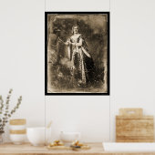 Teresa Truffi Daguerreotype 1848 Poster (Keuken)