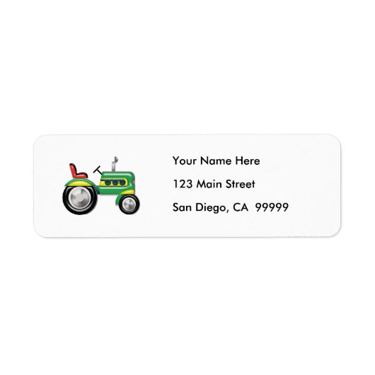 Teriffic Green Tractor Etiket (Voorkant)