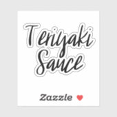 Teriyaki Sauce Opslag Sticker (Vel)