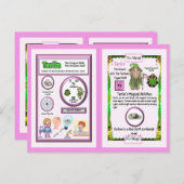 Terlin Wizard - Terbium Element Briefkaart (Voorkant / Achterkant)