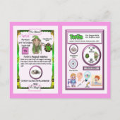 Terlin Wizard - Terbium Element Briefkaart (Achterkant)