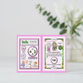 Terlin Wizard - Terbium Element Briefkaart (Staand voorkant)