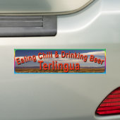 Terlingua Eating Chili Bumpersticker (Op auto)