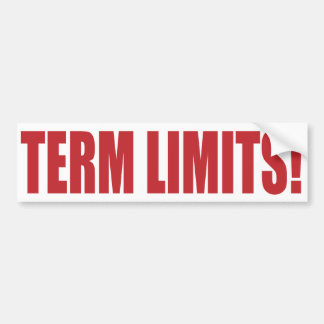 Term Limits NU! Bumpersticker