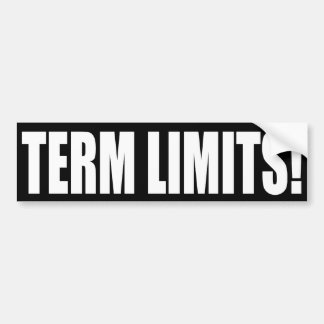 Term Limits NU! Bumpersticker