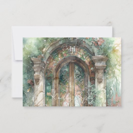 Terme Mariage intemporel avec/sans repas RSVP (Dos)