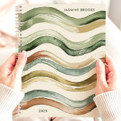 Terme Watercolor Stripes 2025 Nom personnalisé
