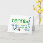 Termes de tennis Grey ou carte de billet (Fleur jaune)
