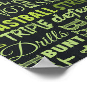 Termes du tableau de bord du softball rapide (Coin)